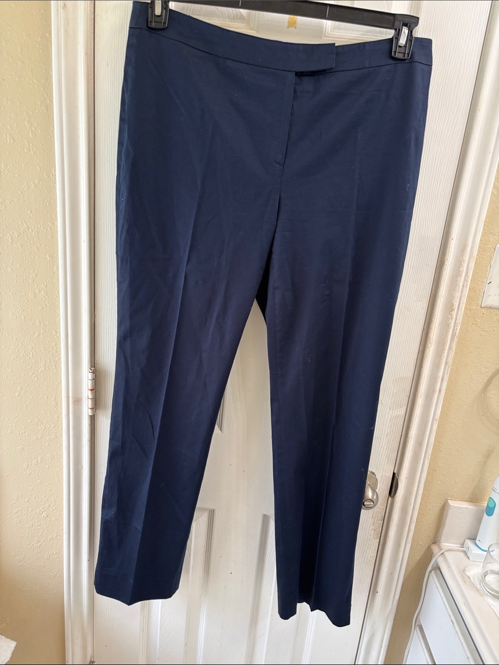 Marina Rinaldi Dark Navy Top with Gold Logo Tag. NWOT